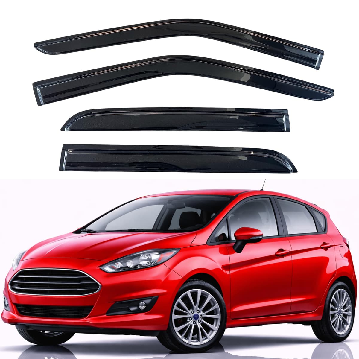 KPY Rain Guards Fit for 2006-2013 Lexus IS250 IS350, Out-Channel Window Visors Vent Wind Deflectors 4PC, Car Accessories for 06-13 Lexus is Series — view 183