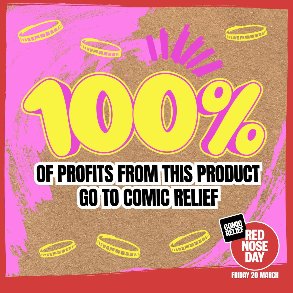 Red Nose Day 2026: Mr Doodle pin badges- On behalf of Comic Relief — view 5