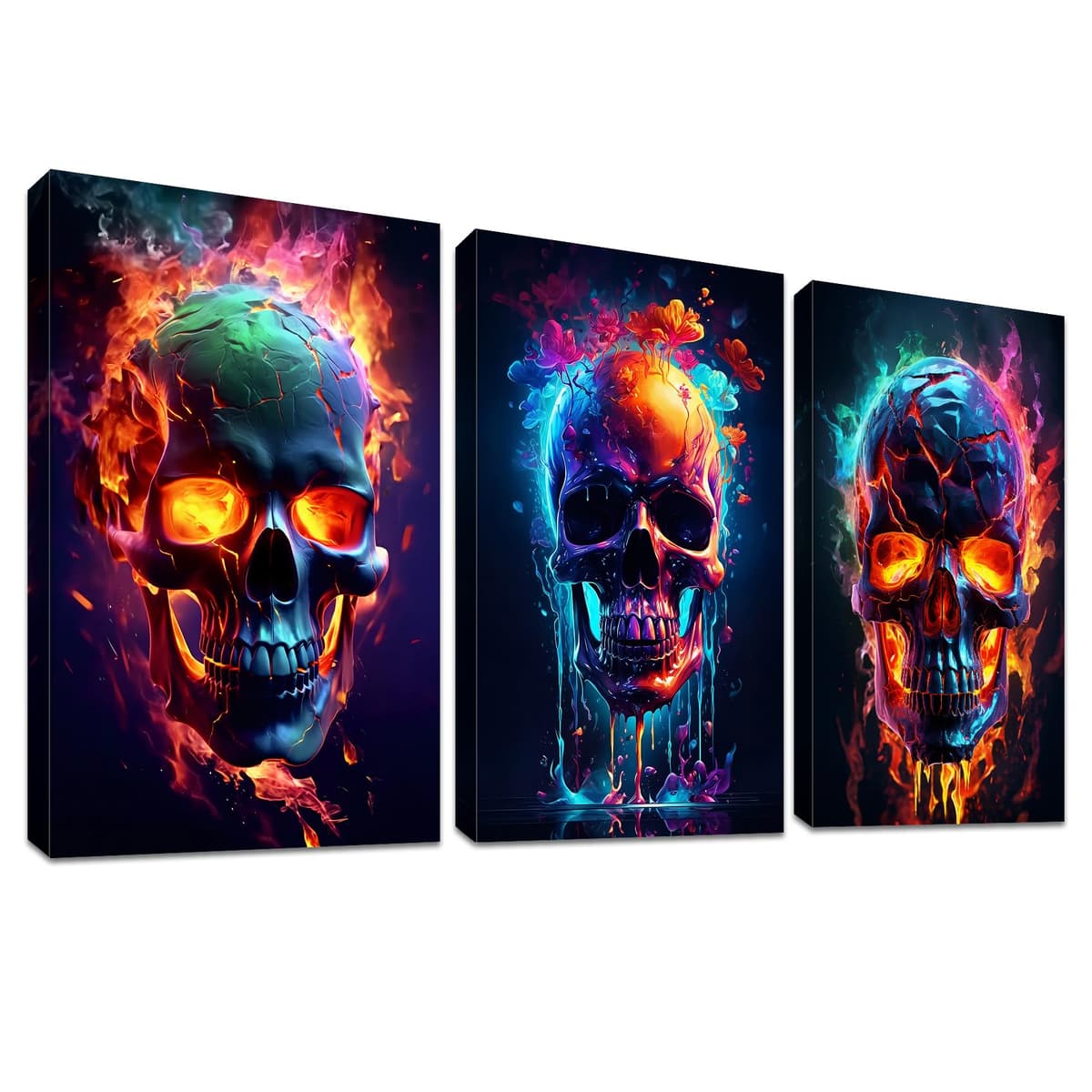 3 Panels Black White Canvas Wall Art Love Home Motivational Quotes Painting on Canvas Print Picture for Living Room Hallway Stairs Bedroom Bathroom Wall Decor Ready To Hang 90x40cm(12"x16"x3pcs) — view 18