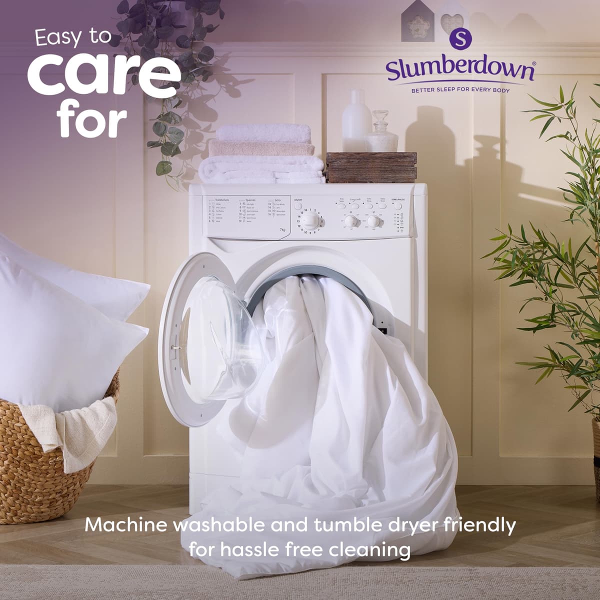 Slumberdown Anti Allergy Double Duvet 10.5 Tog - Allergy UK Approved All Year Round Double Quilt for Allergy Sufferers - Made in the UK, Anti Bacterial and Machine Washable Bedding (200 x 200cm) — view 5