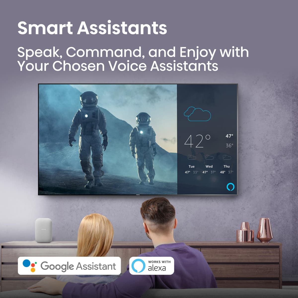 Hisense 32 Inch 32E4QTUK HD LED TV 2025 - Direct Lit LED, Dolby Audio, Natural Colour Enhancer, Games and Sports with Freely, Disney+, YouTube, Netflix — view 10