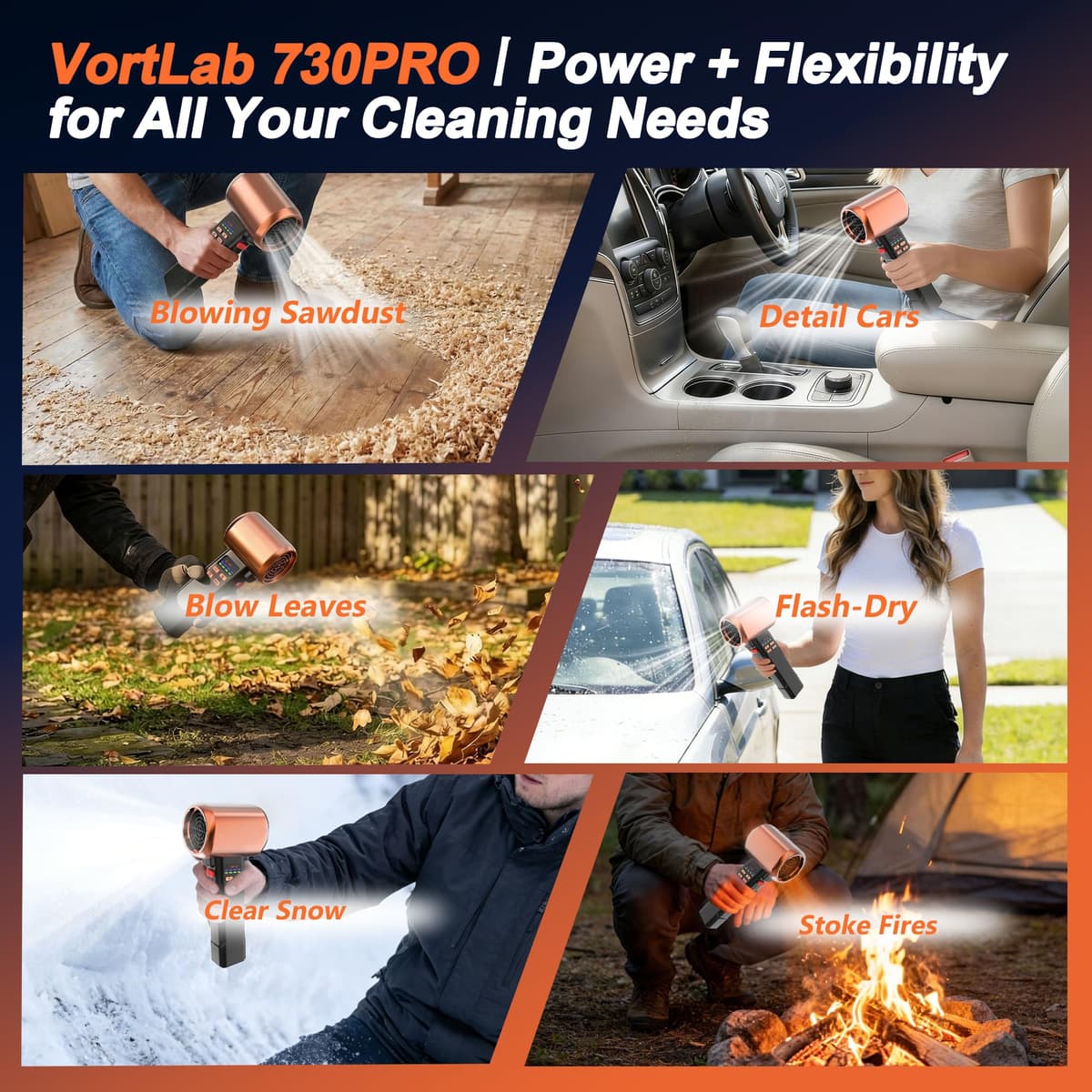 730PRO Car Dryer Air Blower Cordless — view 3