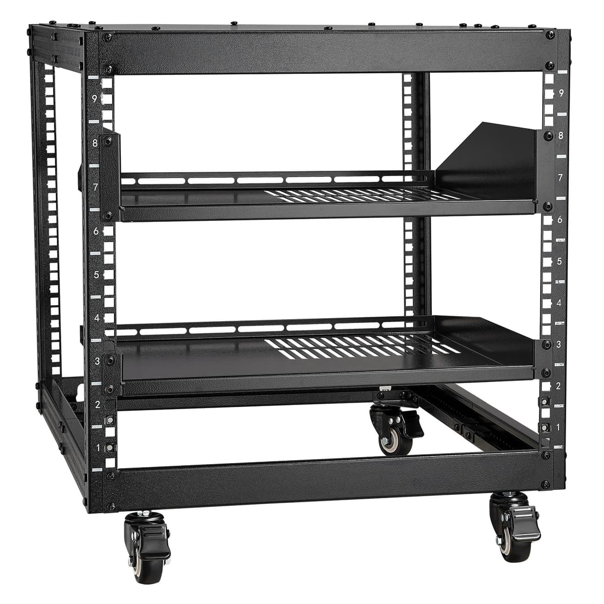 VEVOR Rack de Servidor de Marco Abierto de 15U, Profundidad Ajustable de 23"-40", Rack de Servidor de Red, 4 Postes con Ruedas, sostiene Todos Sus Equipos de TI de Red Módem enrutador de Engranaje — view 12