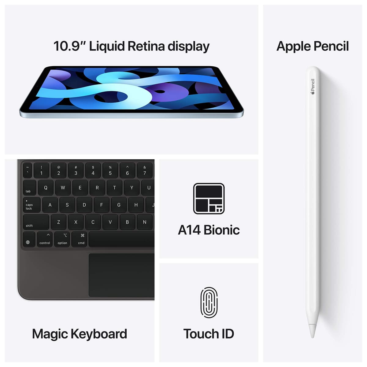 2020 Apple iPad Air (10.9-inch, Wi-Fi, 64GB) Space Grey (Renewed) — view 5