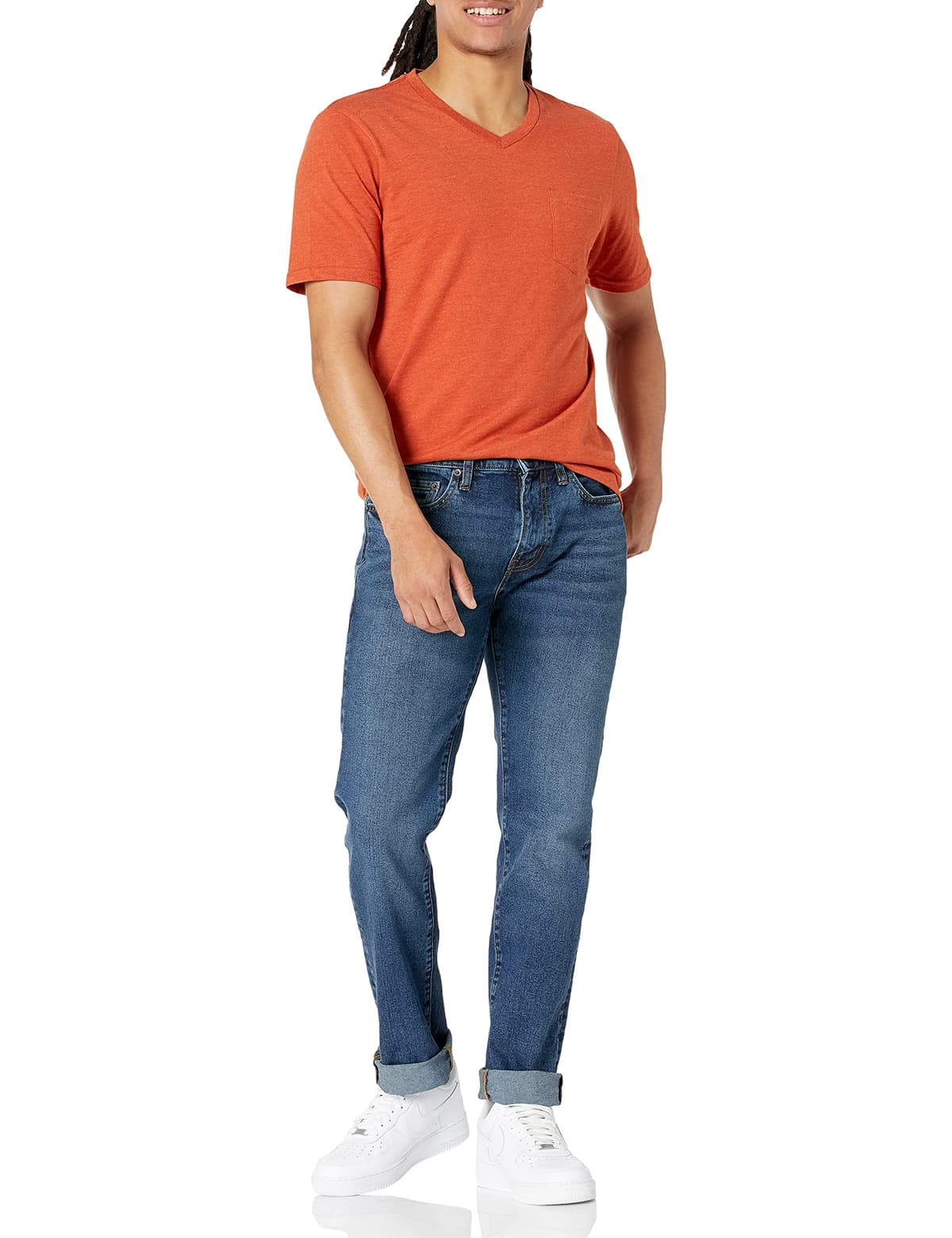 Amazon Essentials Hombre Vaqueros Ajustados - Colores interrumpidos — view 5