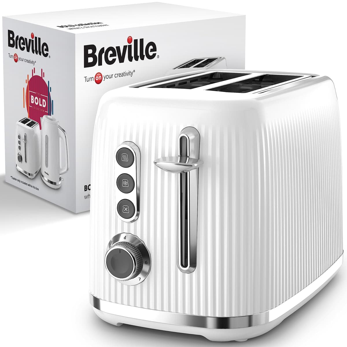 Breville Bold Black Electric Kettle | 1.7L | 3kW Fast Boil | Black & Silver Chrome [VKT221] — view 9