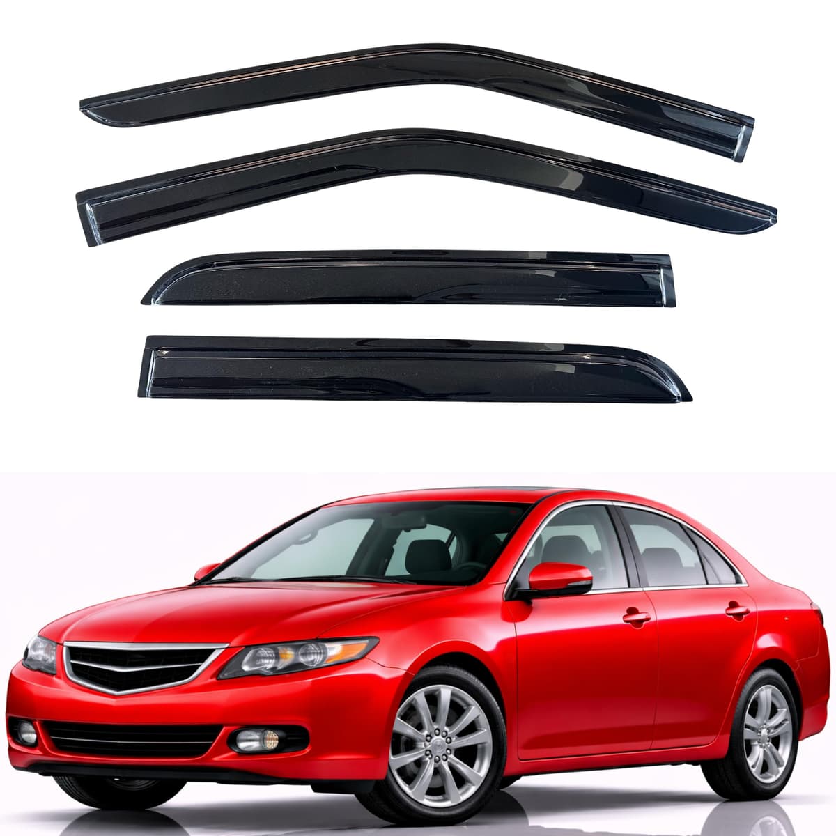 KPY Rain Guards Fit for 2006-2013 Lexus IS250 IS350, Out-Channel Window Visors Vent Wind Deflectors 4PC, Car Accessories for 06-13 Lexus is Series — view 178