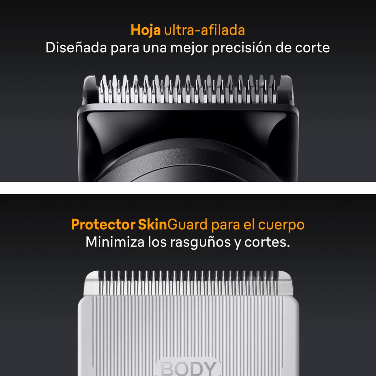 Braun Recortadora Todo en Uno Series 5, AIO5545, Kit de Styling 9en1 para Barba, Pelo, Orejas, Nariz Y Cuerpo, 120 Min, Cortapelos Hombre con Lámina Ultra Afilada, Recorte Preciso Y Eficiente, Gris — view 5