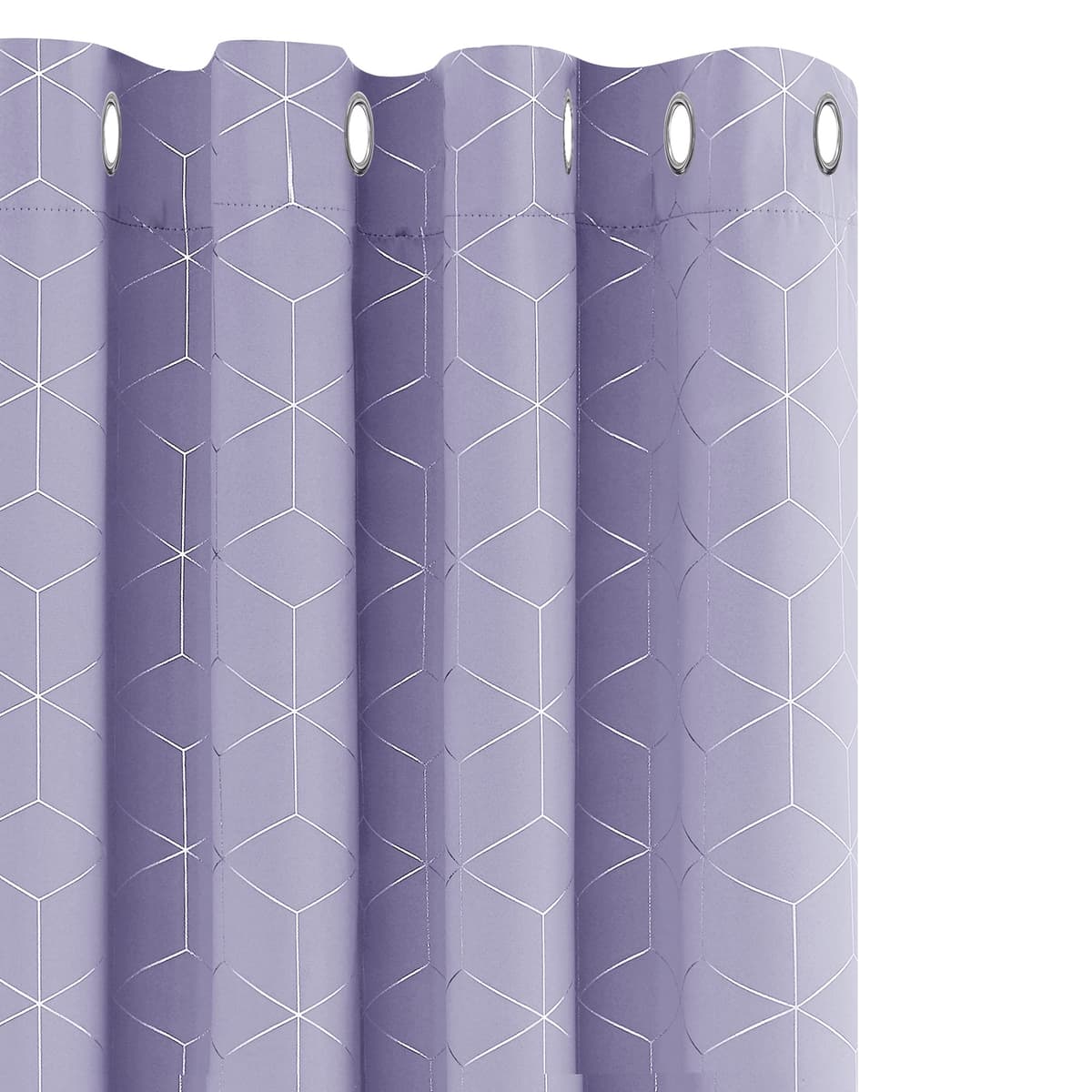 Deconovo Blackout Curtains, Modern Sky Blue Curtains for Living Room, Thermal Curtains, Ring Top Curtains, Noise Isolating, 46" W x 72" H, Set of 2 — view 14