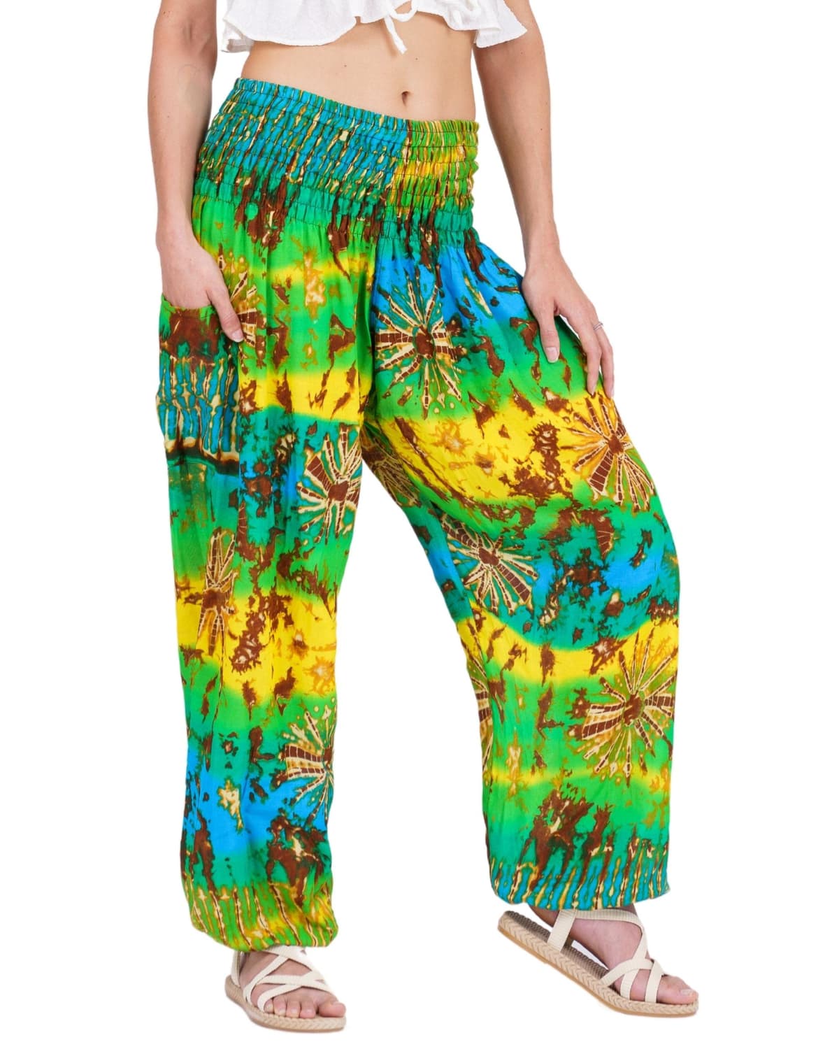 Lofbaz Harem Pants for Women Yoga Boho Hippie Clothing Womens Palazzo Bohemian Pajama Trousers Beach Indian Gypsy Genie Clothes — view 91