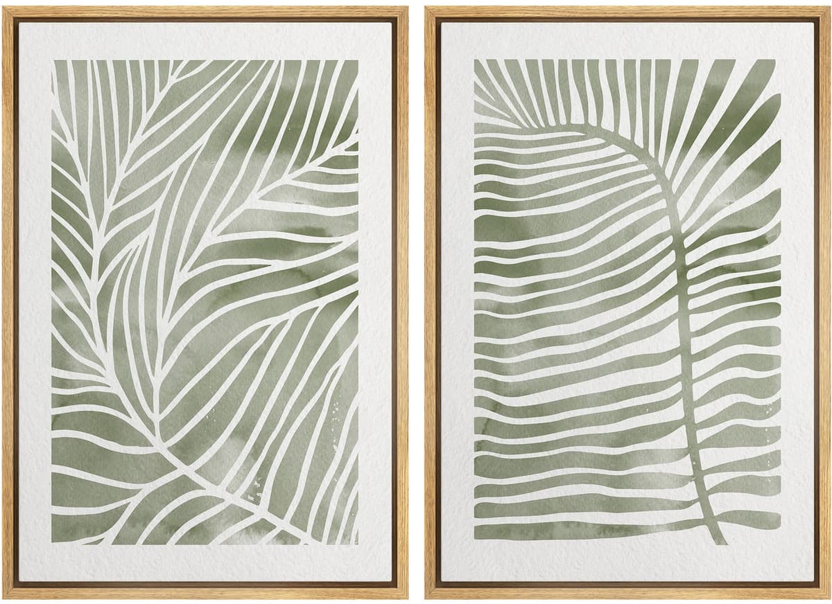 SIGNWIN Framed Canvas Print Wall Art Abstract Wave Pattern Modern Art Minimalist Neutral Decor for Living Room, Bedroom, Office - 16"x24"x2 Natural — view 96