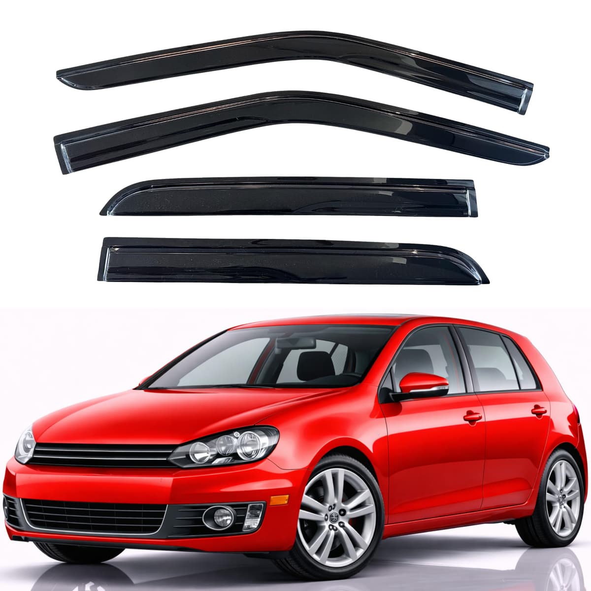 KPY Rain Guards Fit for 2006-2013 Lexus IS250 IS350, Out-Channel Window Visors Vent Wind Deflectors 4PC, Car Accessories for 06-13 Lexus is Series — view 268