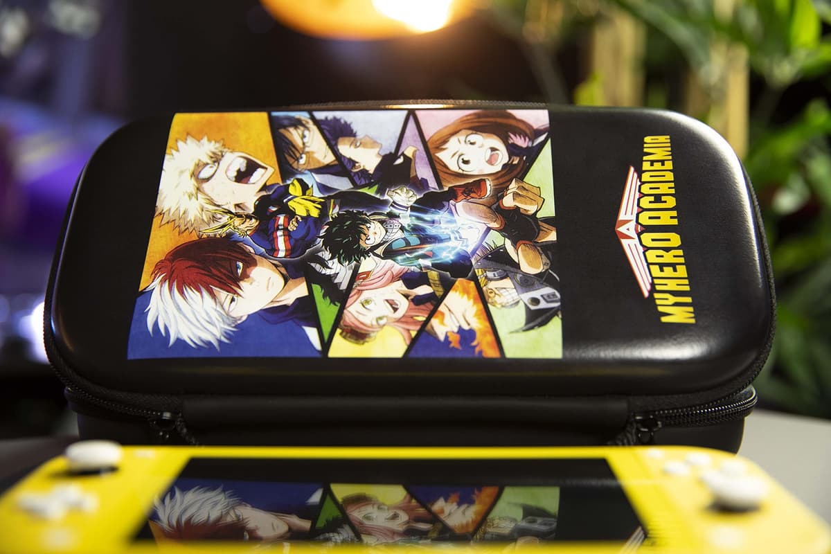 Konix My Hero Academia Funda de protección y Transporte para Nintendo Switch, Switch Lite y Switch OLED - 8 Juegos - Diseño My Hero Academia - Negro — view 4