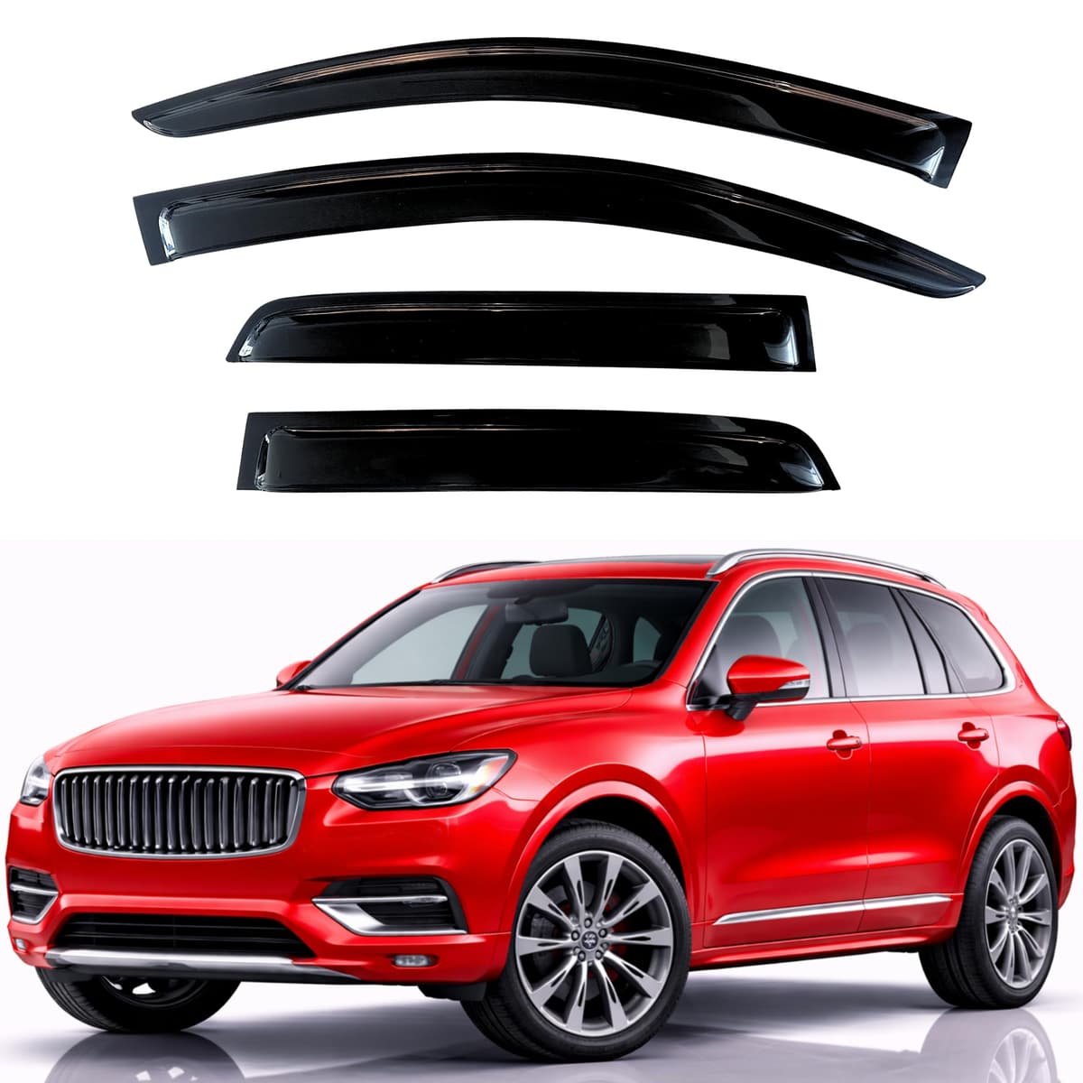 KPY Rain Guards Fit for 2006-2013 Lexus IS250 IS350, Out-Channel Window Visors Vent Wind Deflectors 4PC, Car Accessories for 06-13 Lexus is Series — view 92