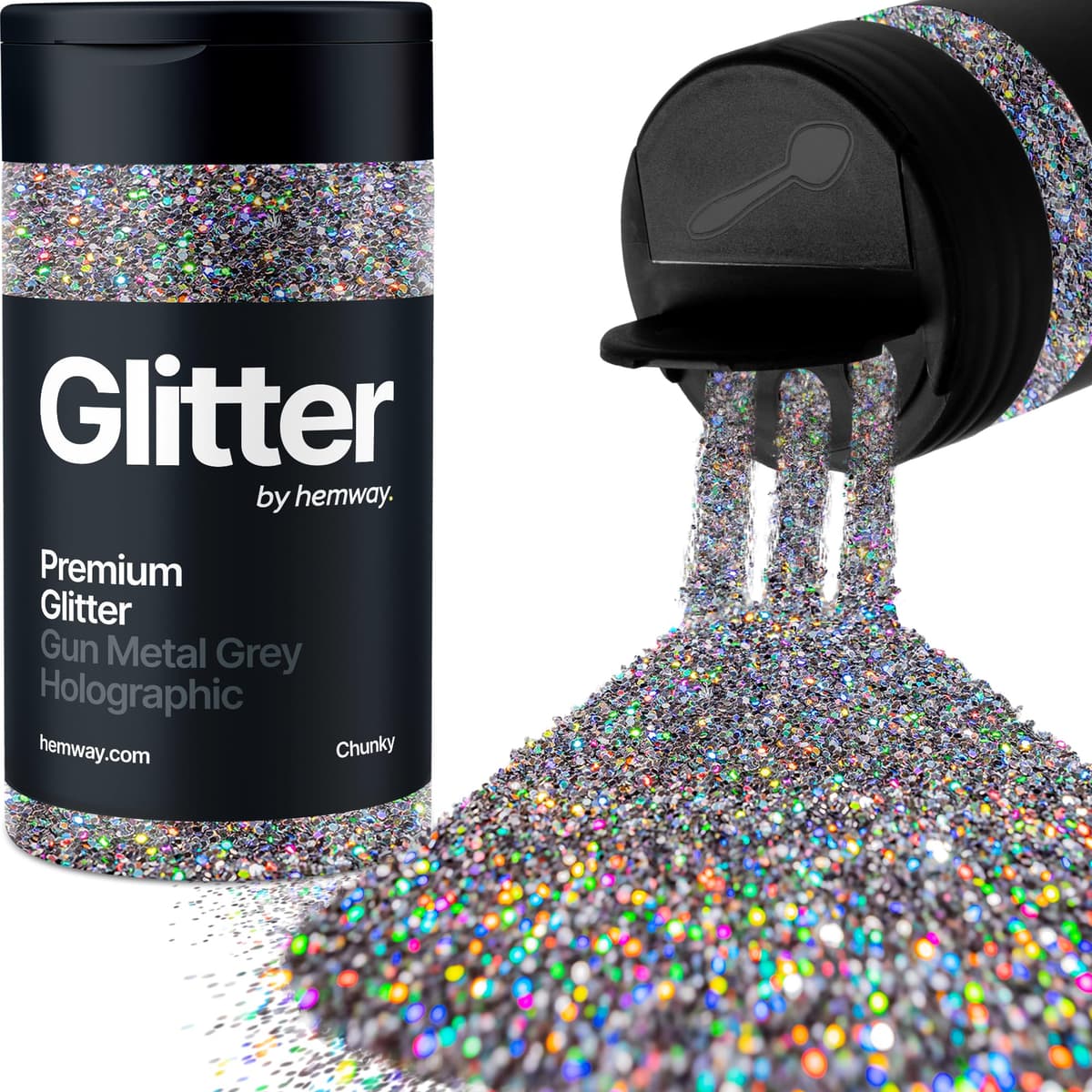 Light Rose Gold Glitter Shaker, 130g Ultrafine Glitter, Crafts 1/128" Metallic Flake Light Rose Gold Sequins, Resin & Epoxy Crafts, Decorating, Halloween, Christmas Nail, Face, Hemway — view 106