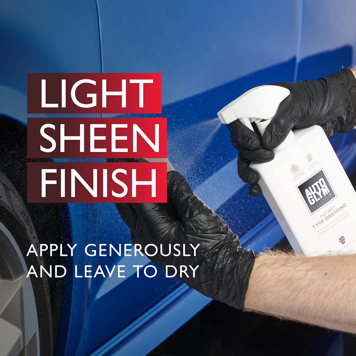 Autoglym Instant Tyre Dressing, 500ml - Easy To Use Tyre Spray for a Gloss or Matte Finish — view 4