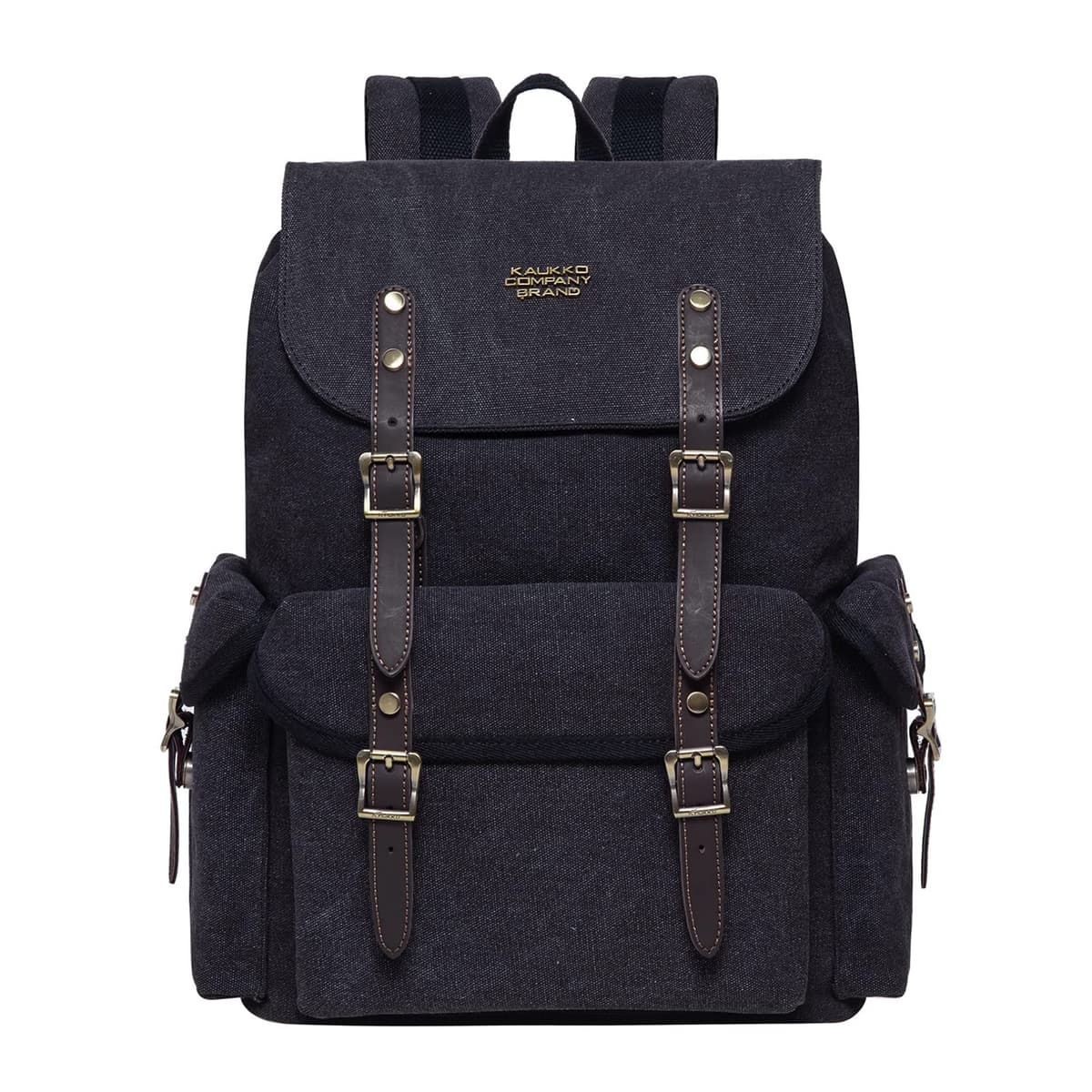 KAUKKO Mochila hermosa y bien pensada con compartimento para portátil de 15" para colegio, universidad, 22 l, Negro Jnl-ks24-03, talla única, Mochilas daypack — view 7