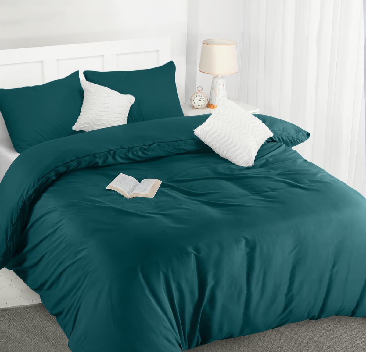 Utopia Bedding Funda Nordica Cama 180 - Microfibra Juego de Funda Nordica 240x260 cm y 2 Fundas de Almohada 65x65 cm (Blanco) — view 62