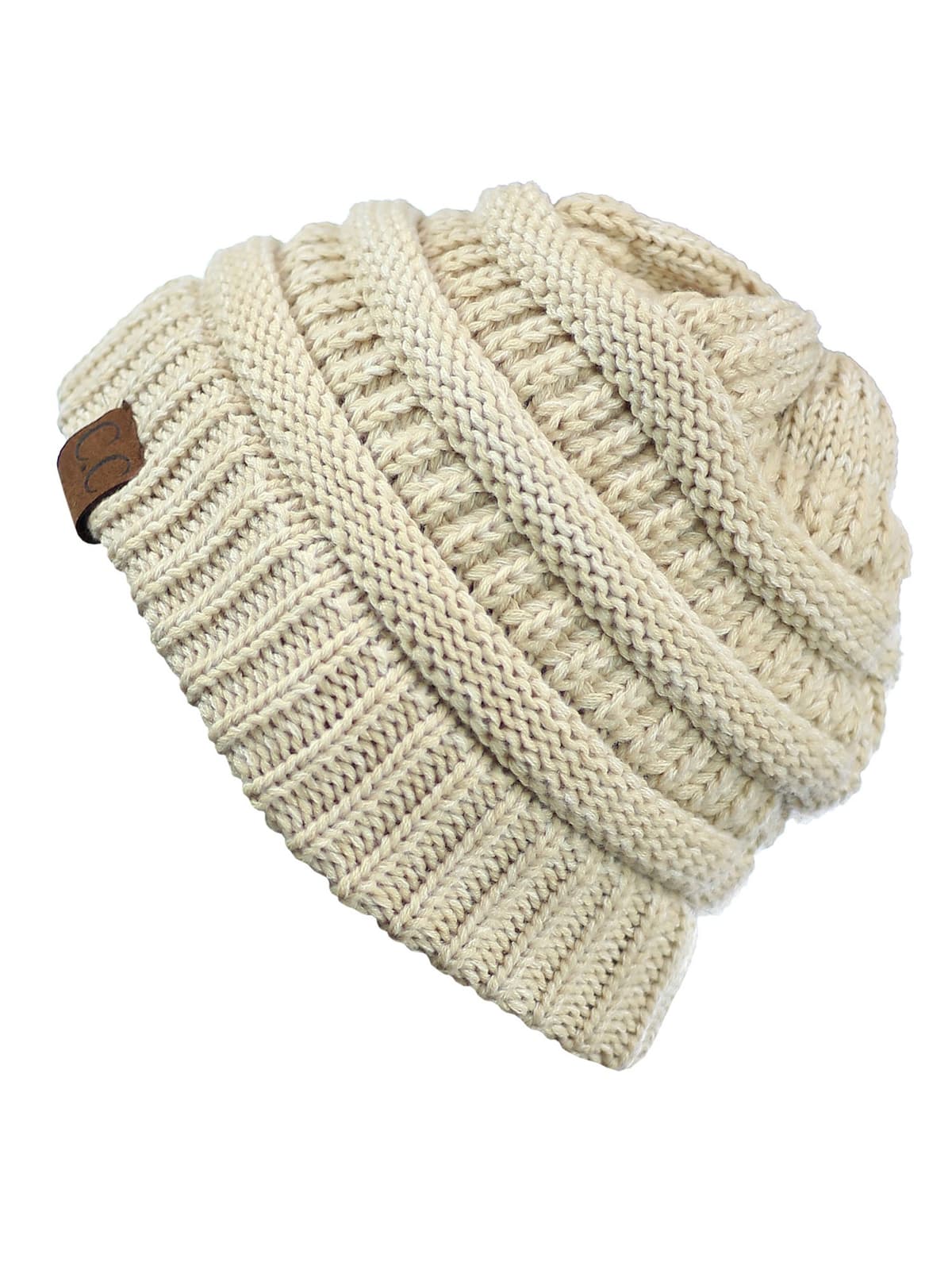 Warm Chunky Soft Stretch Cable Knit Beanie Skully — view 72