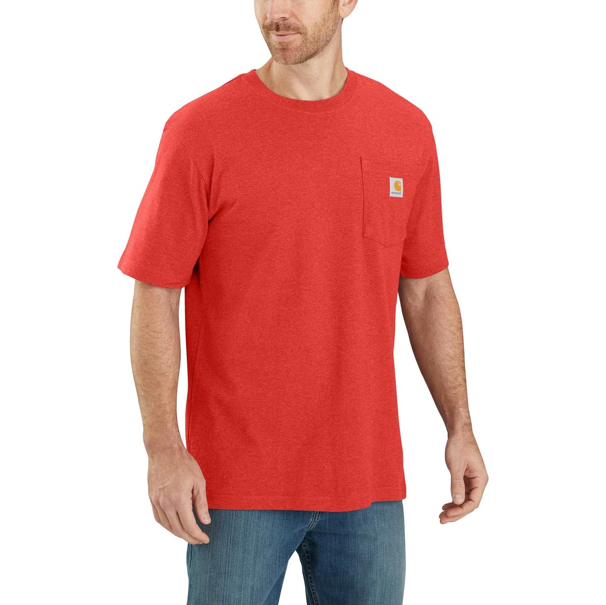 Carhartt Mens Loose Fit Heavyweight Short-Sleeve Pocket T-Shirt (Also Available in Big & Tall) CloseoutWork Utility T-Shirt — view 51