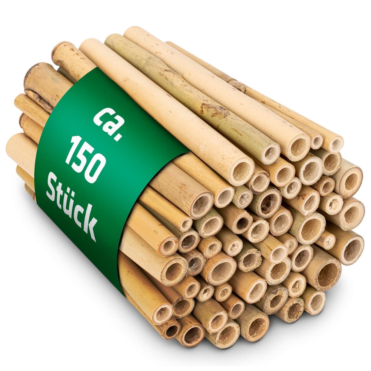 GARDIGO® Tubos de bambú para Hotel de Insectos, 150 Unidades, Tubos de anidación de bambú para Abejas Silvestres, Accesorios para casa de Insectos, Hotel de Abejas, casa de Abejas Silvestres, caña de