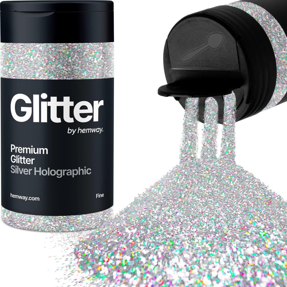 Light Rose Gold Glitter Shaker, 130g Ultrafine Glitter, Crafts 1/128" Metallic Flake Light Rose Gold Sequins, Resin & Epoxy Crafts, Decorating, Halloween, Christmas Nail, Face, Hemway — view 294