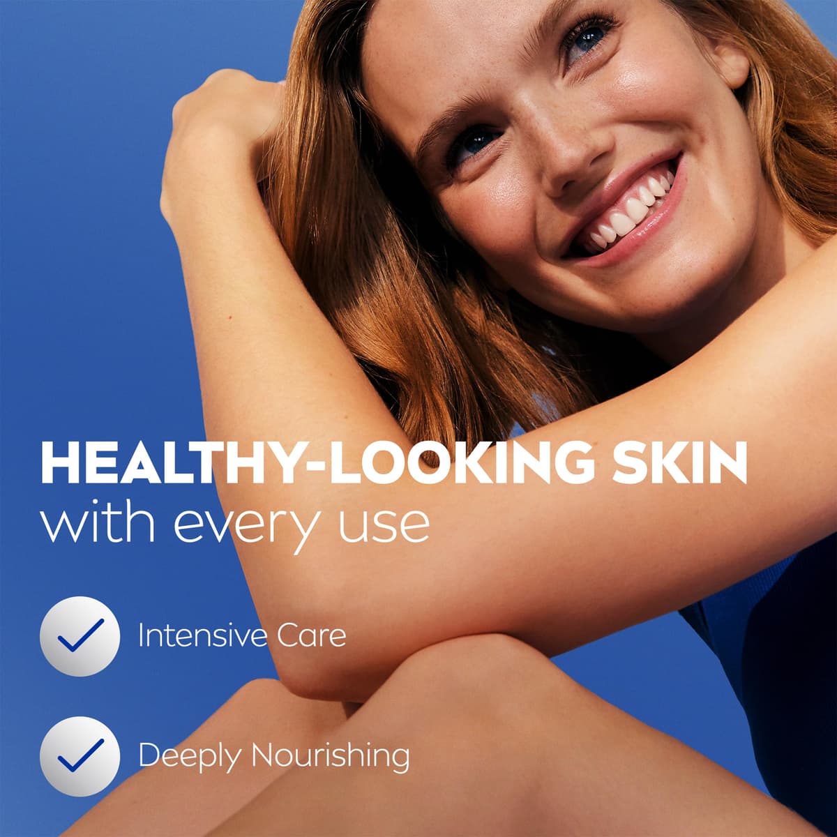 NIVEA Rich Nourishing Body Lotion (400ml), Rich 72H Hydration Moisturiser for Dry Skin Made with Deep Moisture Serum and Almond Oil, Intensive Hydration Body Lotion — view 4