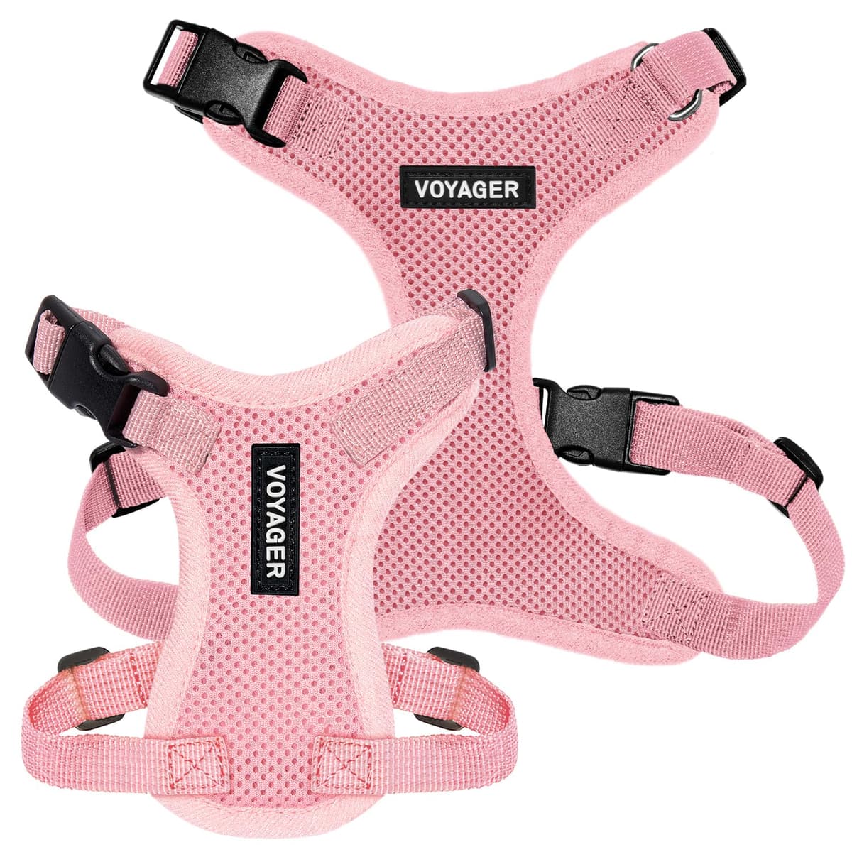 Best Pet Supplies Voyager Step-in Lock Pet Harness – All Weather Mesh, Adjustable Step in Harness for Cats and Dogs Pink (Matching Trim), XS (Chest: 11-16" Fit Cats) — view 7