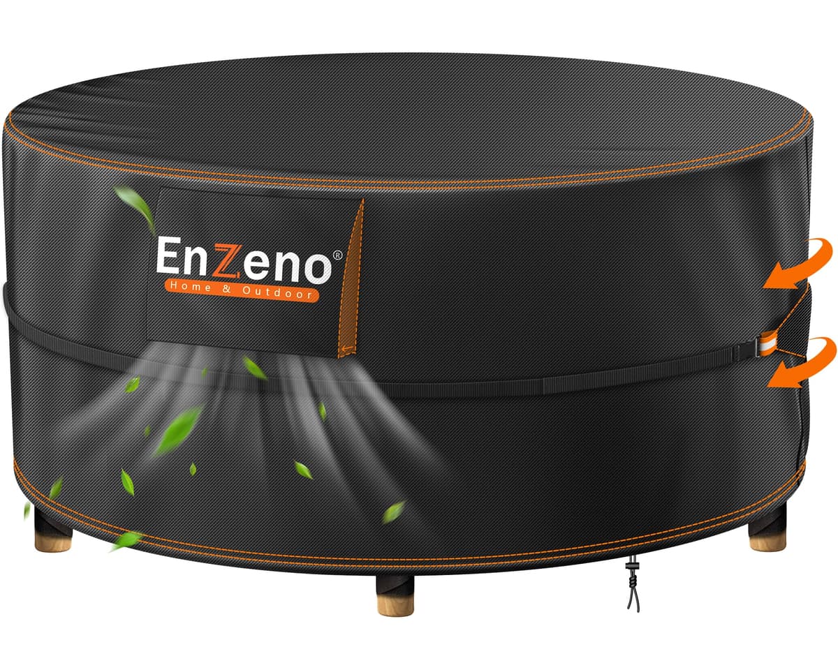 Enzeno Funda Mesa Exterior Impermeable,Cubierta Muebles Impermeable 180x120x74cm,Funda Conjunto Jardin Exterior Aplicable a Mesa y Sillas,Anti Viento, Anti UV — view 17