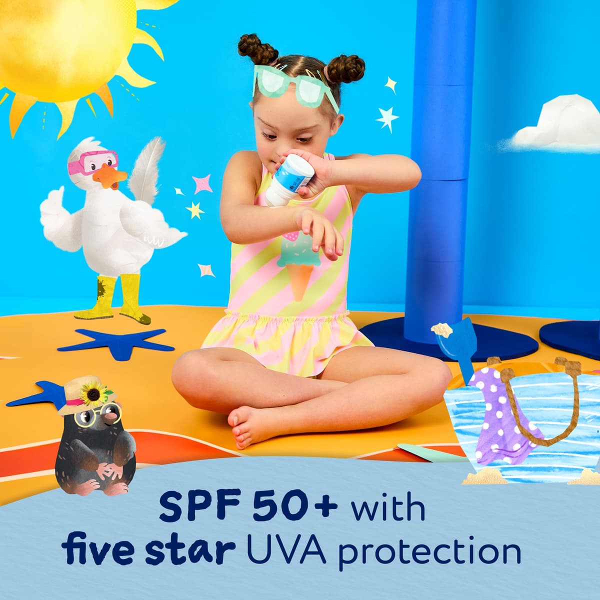 Childs Farm Kids & Baby Sun Lotion Roll-On SPF 50+ | UVA & UVB Very High Protection | Extra Water Resistant | Fragrance Free | Suitable for Dry, Sensitive Skin, 50ml — view 3
