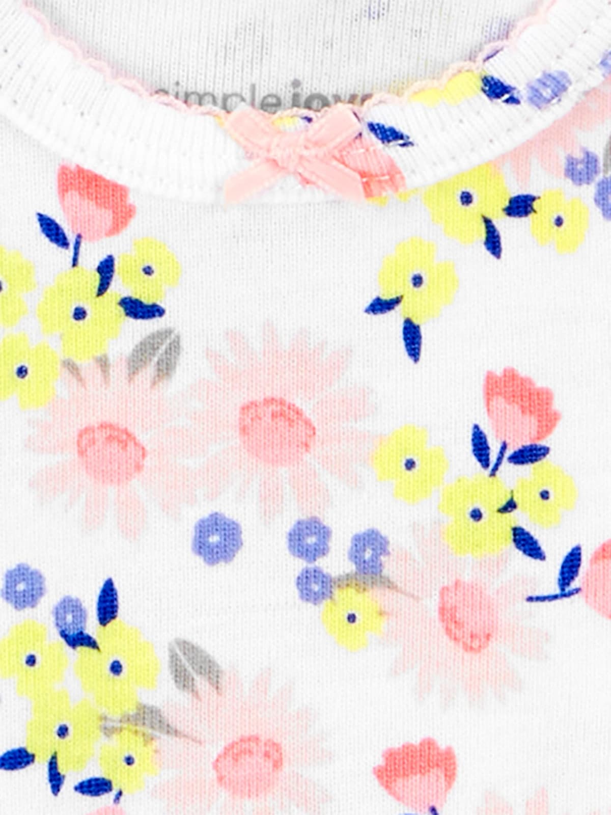 Simple Joys by Carter's 6-Pack Short-Sleeve Bodysuit Body Bebé-Niñas (Pack de 6) — view 7
