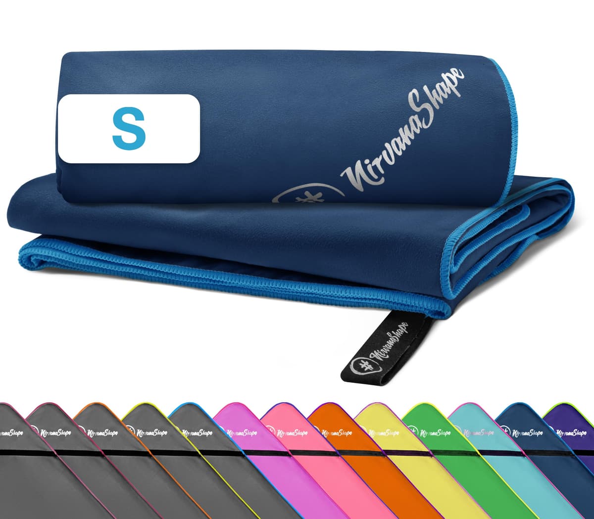 NirvanaShape Toallas de Microfibra | Absorbentes, Ligeras, de Secado rápido | Toallas de baño, Toalla de Viaje, Toallas Deportivas | Ideales para Viajar, IR al Gimnasio, la Playa, Practicar Yoga — view 43
