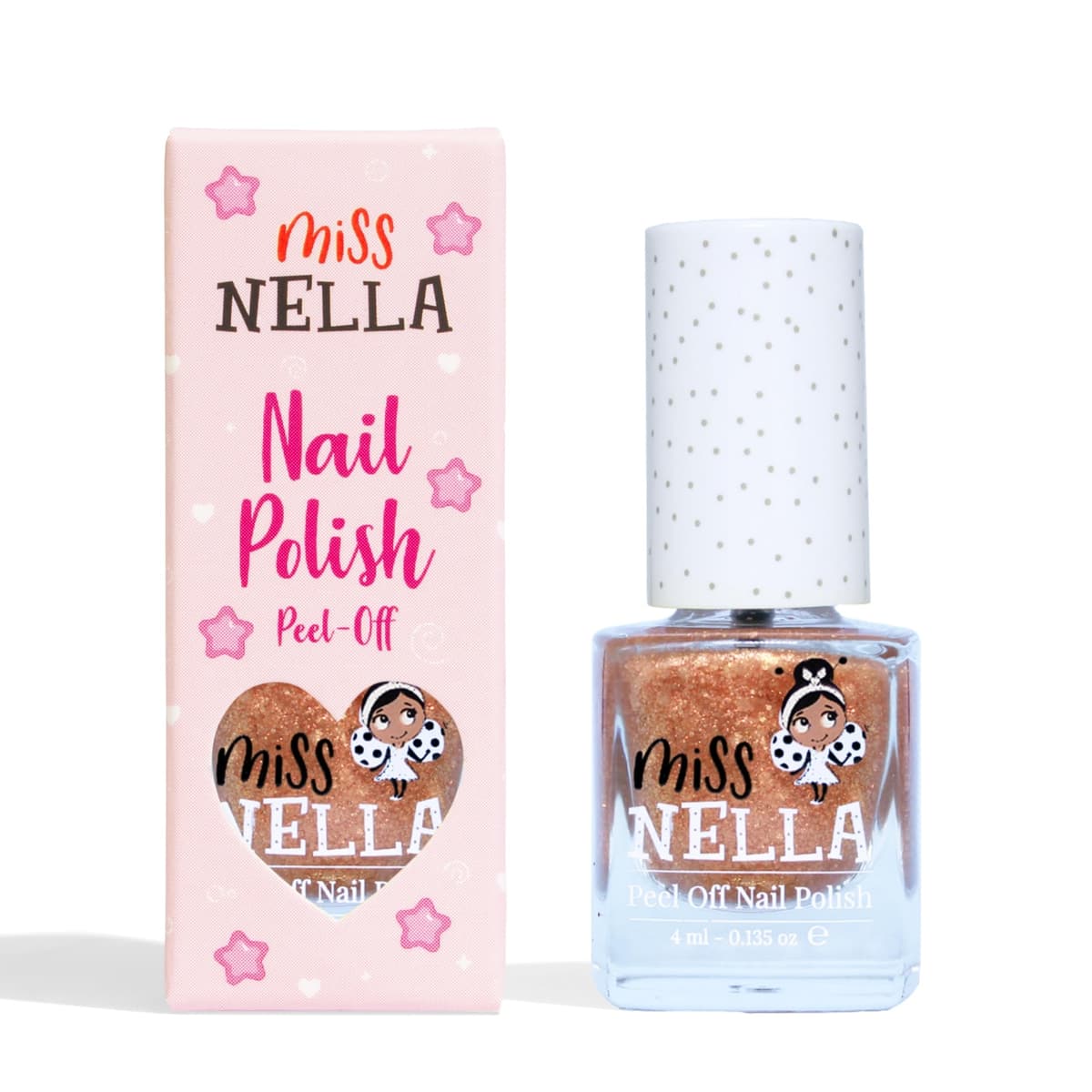 Miss Nella BLUEBERRY SMOOTHIE- Esmalte de uñas especial morada con brillantina para niños, con fórmula despegable, a base de agua y sin olor — view 40