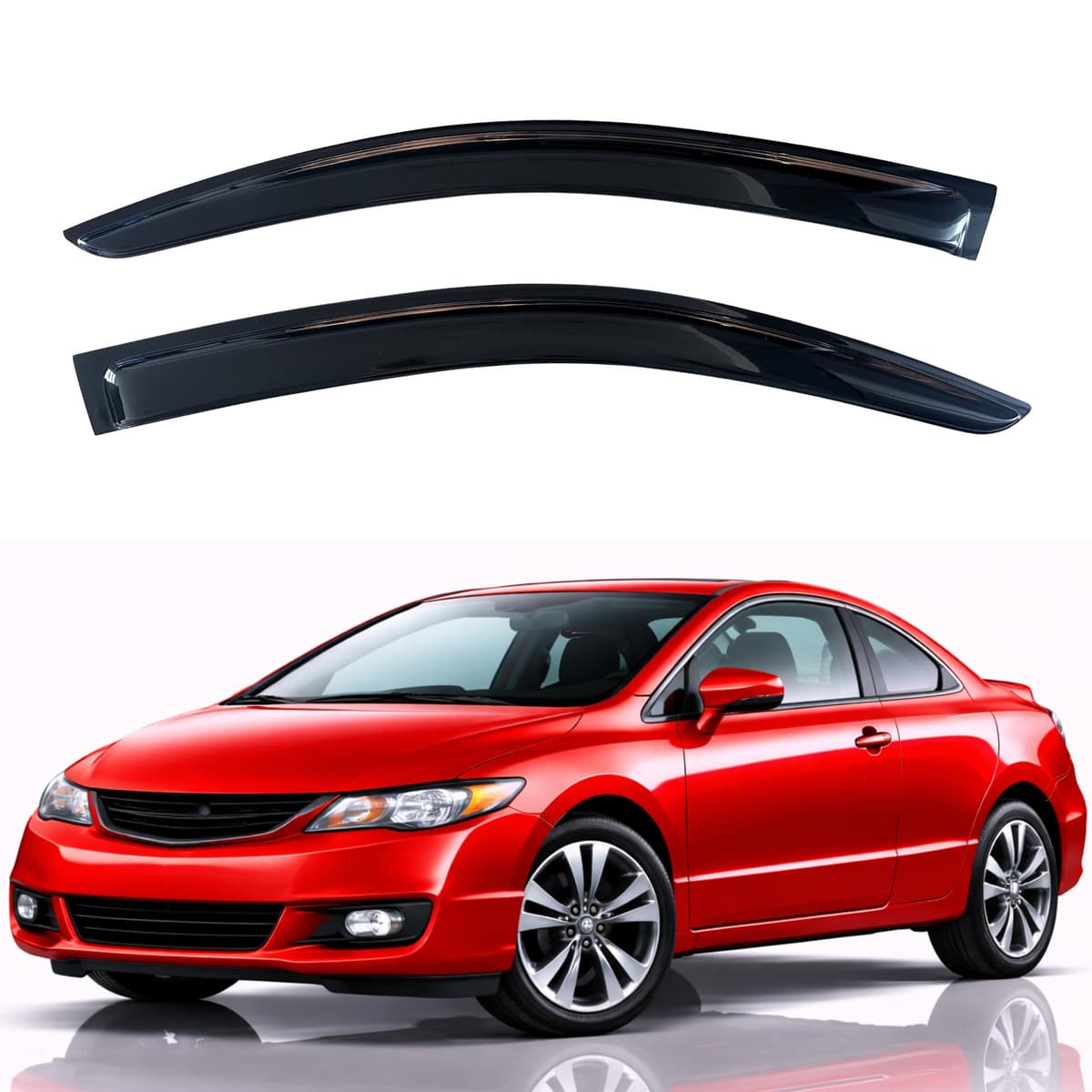KPY Rain Guards Fit for 2006-2013 Lexus IS250 IS350, Out-Channel Window Visors Vent Wind Deflectors 4PC, Car Accessories for 06-13 Lexus is Series — view 262