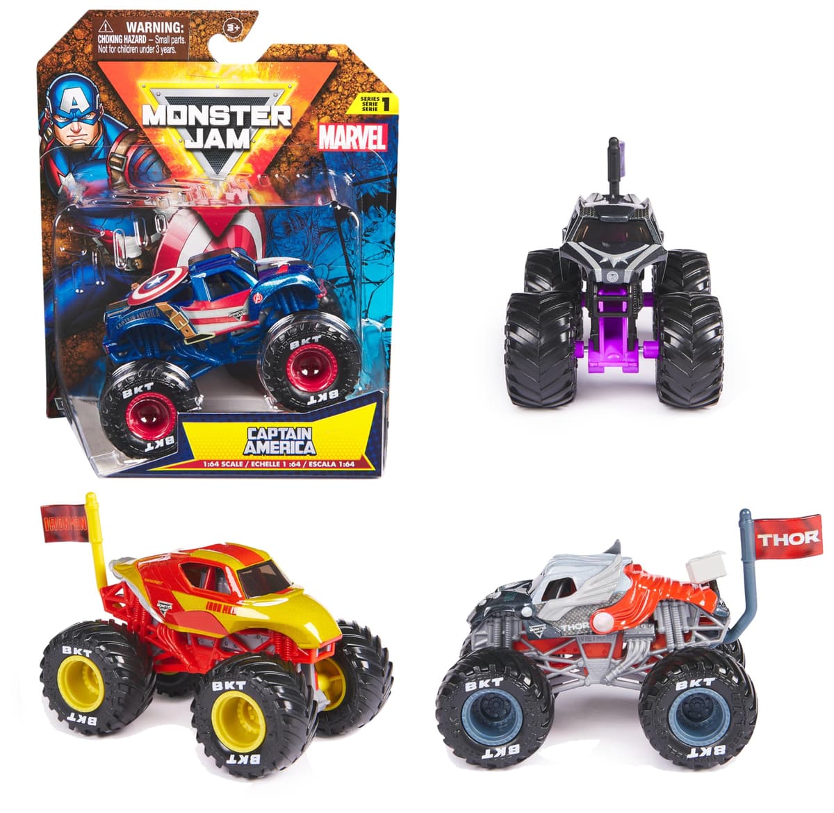 MONSTER JAM - COCHES MONSTER TRUCK 1:64 - 1 Monster Jam Metálico Auténtico a Escala 1:64 - Modelo Aleatorio - 6044941 - Juguetes Niños 3 años + — view 4