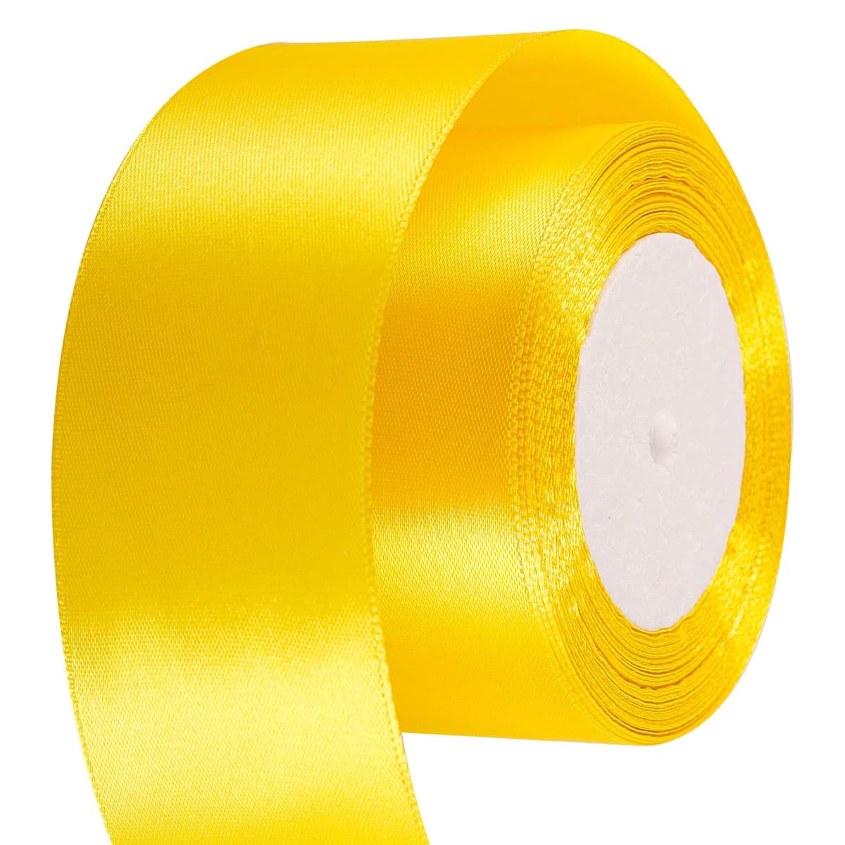 40mm Wide White Ribbon Thick Wedding Car Ribbon 22m, 1.5 inch Thick White Satin Ribbon for Gift Wrapping Wedding Car Christmas Birthday Cake Hair Bow Florist Bouquet Crafts Decorations — view 72