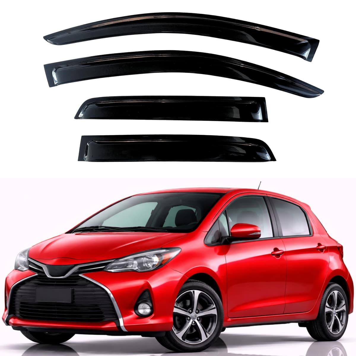 KPY Rain Guards Fit for 2006-2013 Lexus IS250 IS350, Out-Channel Window Visors Vent Wind Deflectors 4PC, Car Accessories for 06-13 Lexus is Series — view 272