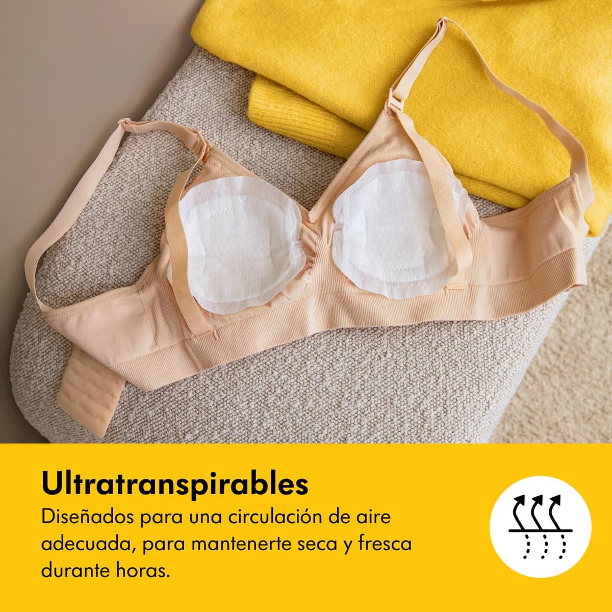Medela discos absorbentes respirables para la lactancia, diseño discreto para un uso cómodo, paquete de 200 — view 5