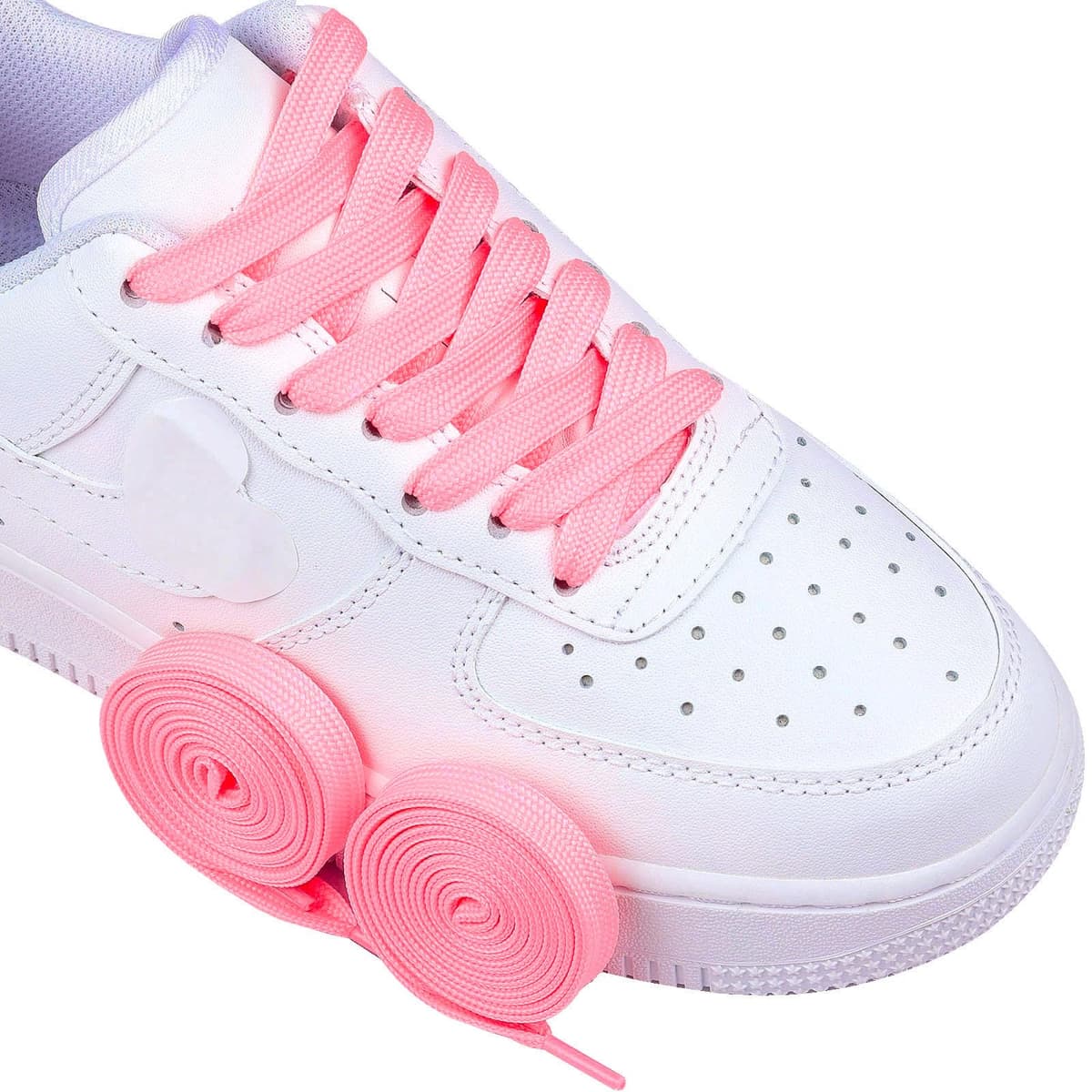 Olukssck - 2 Pares de Cordones Planos, Cordones duraderos de Repuesto de 10 mm de Calidad para Zapatos de Deporte, Zapatos de Ciudad — view 2
