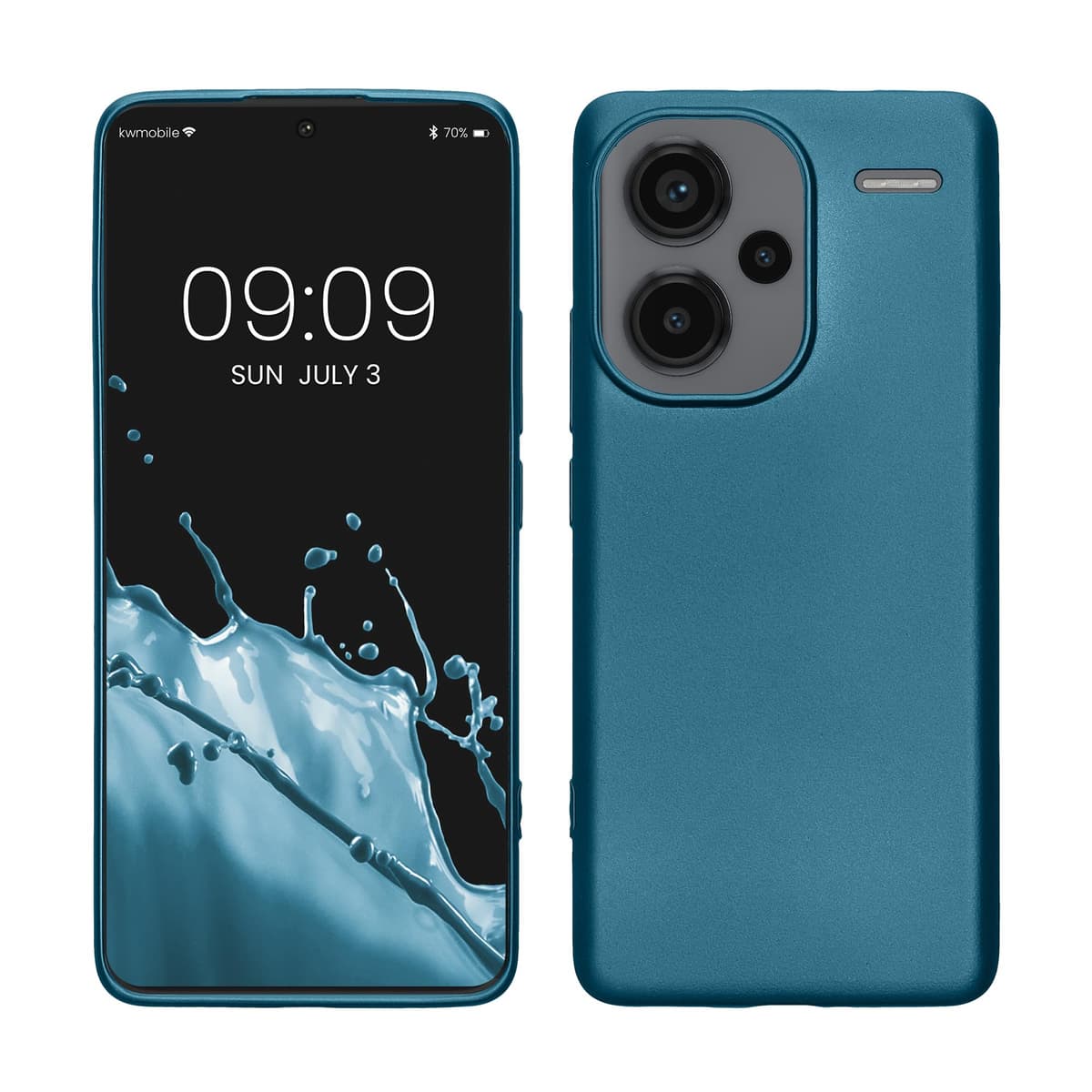kwmobile Carcasa Compatible con Xiaomi Redmi Note 14 Pro 5G / Poco X7 Funda - Funda Ultrafina de TPU con Bordes elevados - Lavanda Metalizado — view 149