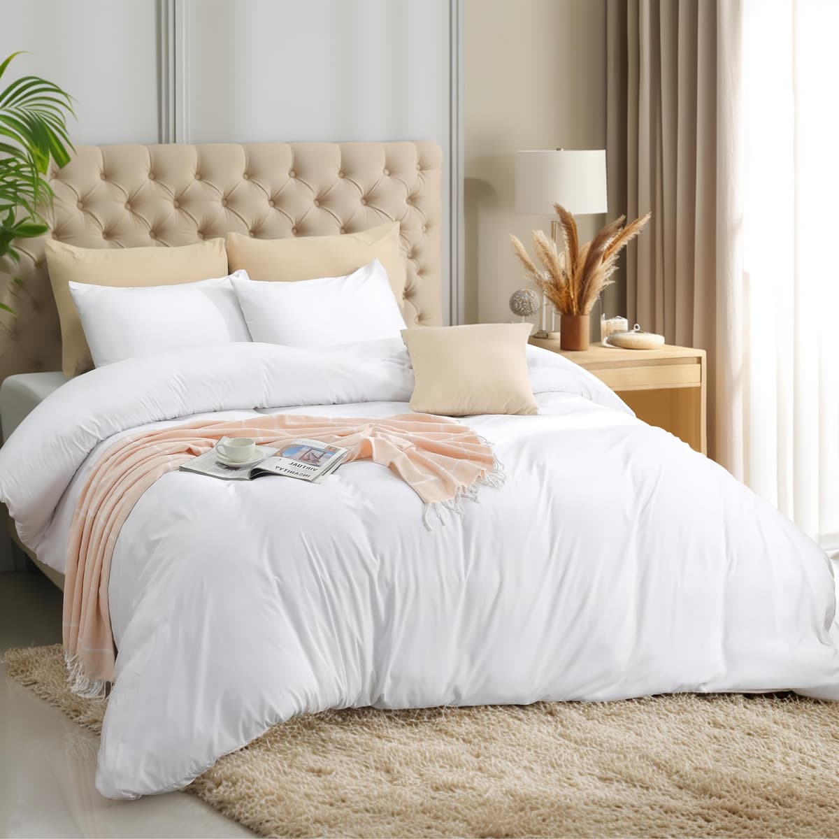 Utopia Bedding Funda Nordica Cama 180 - Microfibra Juego de Funda Nordica 240x260 cm y 2 Fundas de Almohada 65x65 cm (Blanco) — view 49