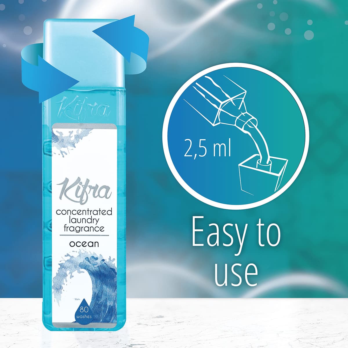KIFRA OCEAN Perfume de Lavandería Concentrado 200ml 80 Ciclos de Lavado — view 6