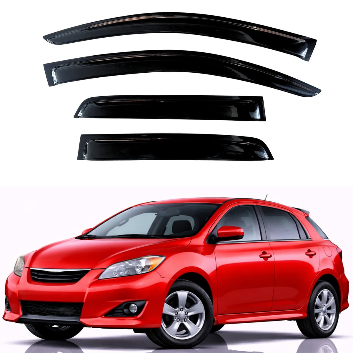 KPY Rain Guards Fit for 2006-2013 Lexus IS250 IS350, Out-Channel Window Visors Vent Wind Deflectors 4PC, Car Accessories for 06-13 Lexus is Series — view 28
