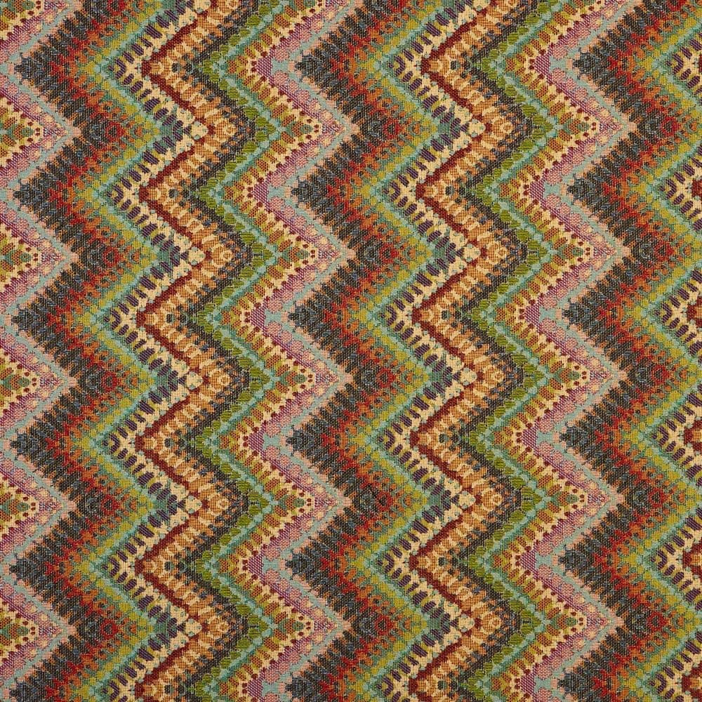 Kt KILOtela - Tela Tapicería, Jacquard Gobelino, Tapizar Sillas, Cojines, Cabecero, Sofá, Bolsos, Resistente al Desgaste, Costura, 100 cm Largo x 280 cm Ancho, Geométrico, Multicolor, 1 metro — view 71