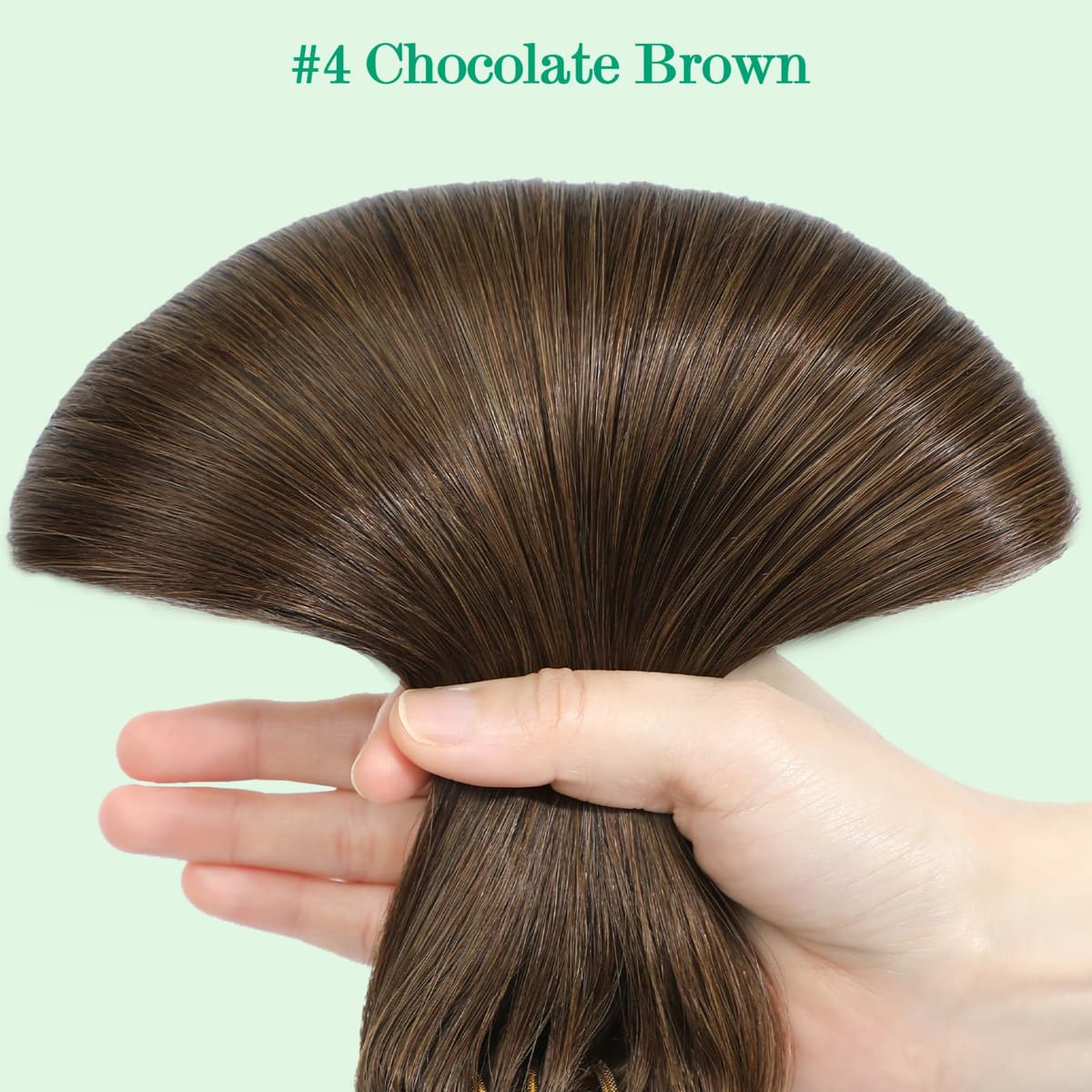 SURNEL Extensiones Clip Pelo Natural 100g 35cm 6 Piezas Castaño Chocolate Extensiones De Clip De Humano Real Extensiones Pelo Natural Remy (C#4-35cm) — view 95
