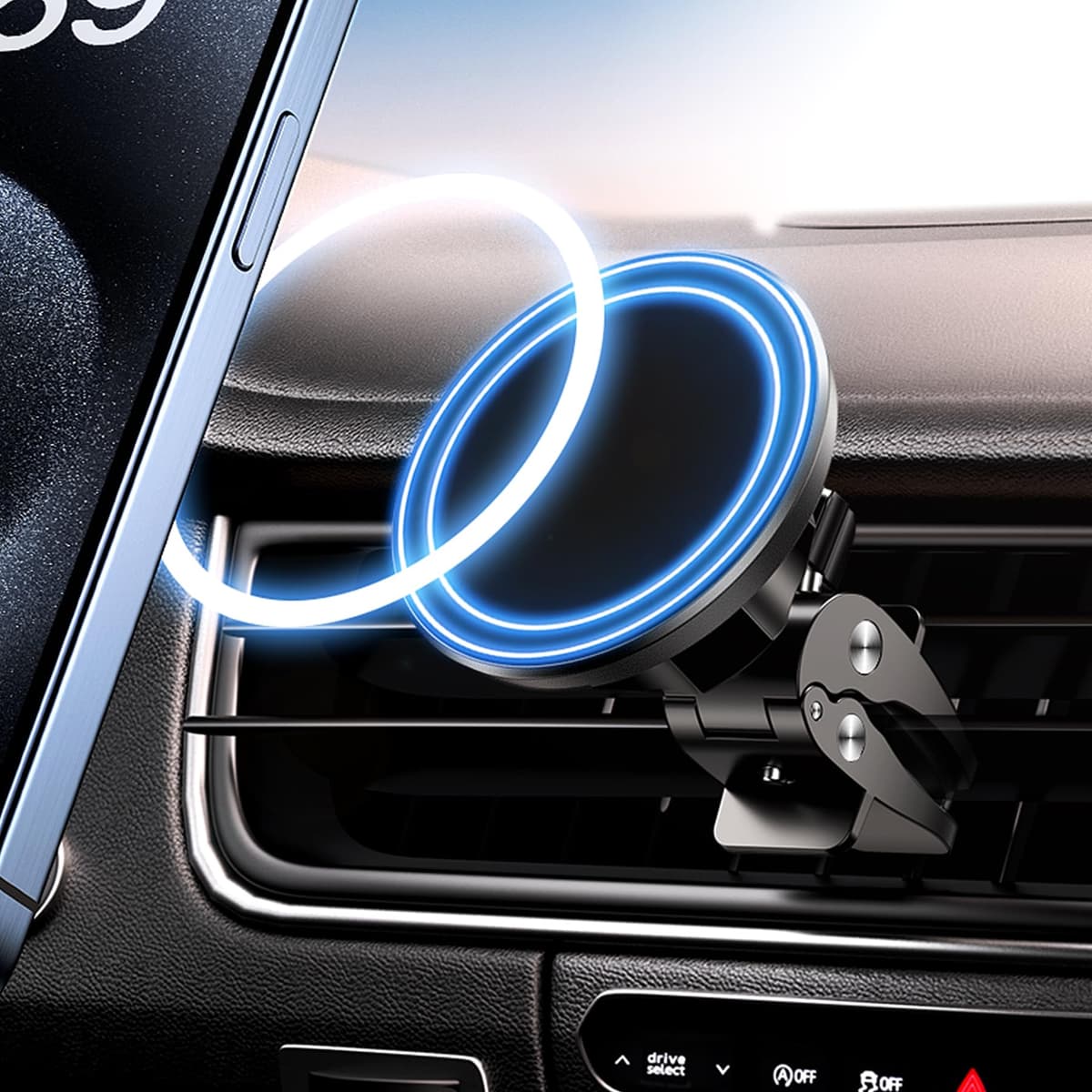 BHHB 16 Strong Magnetic Cell Phone Holder, Car Ventilation, 360° Rotate, Magsafe Car Mount, Suitable for iPhone 16 15 14 13 12 Samsung Huawei and Other Mobile Phones — view 7