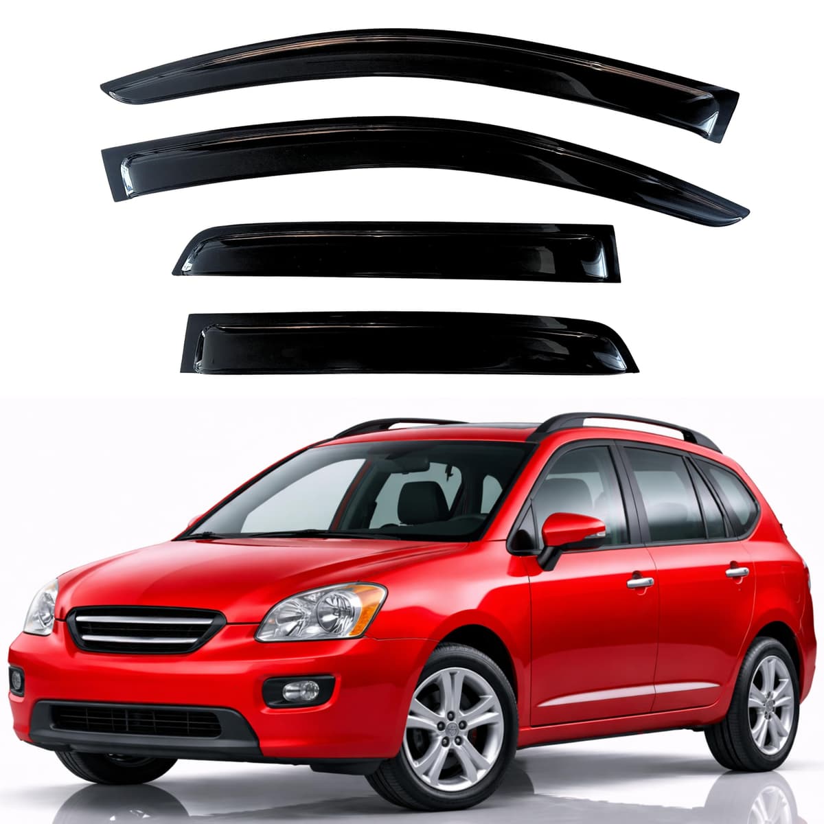 KPY Rain Guards Fit for 2006-2013 Lexus IS250 IS350, Out-Channel Window Visors Vent Wind Deflectors 4PC, Car Accessories for 06-13 Lexus is Series — view 215