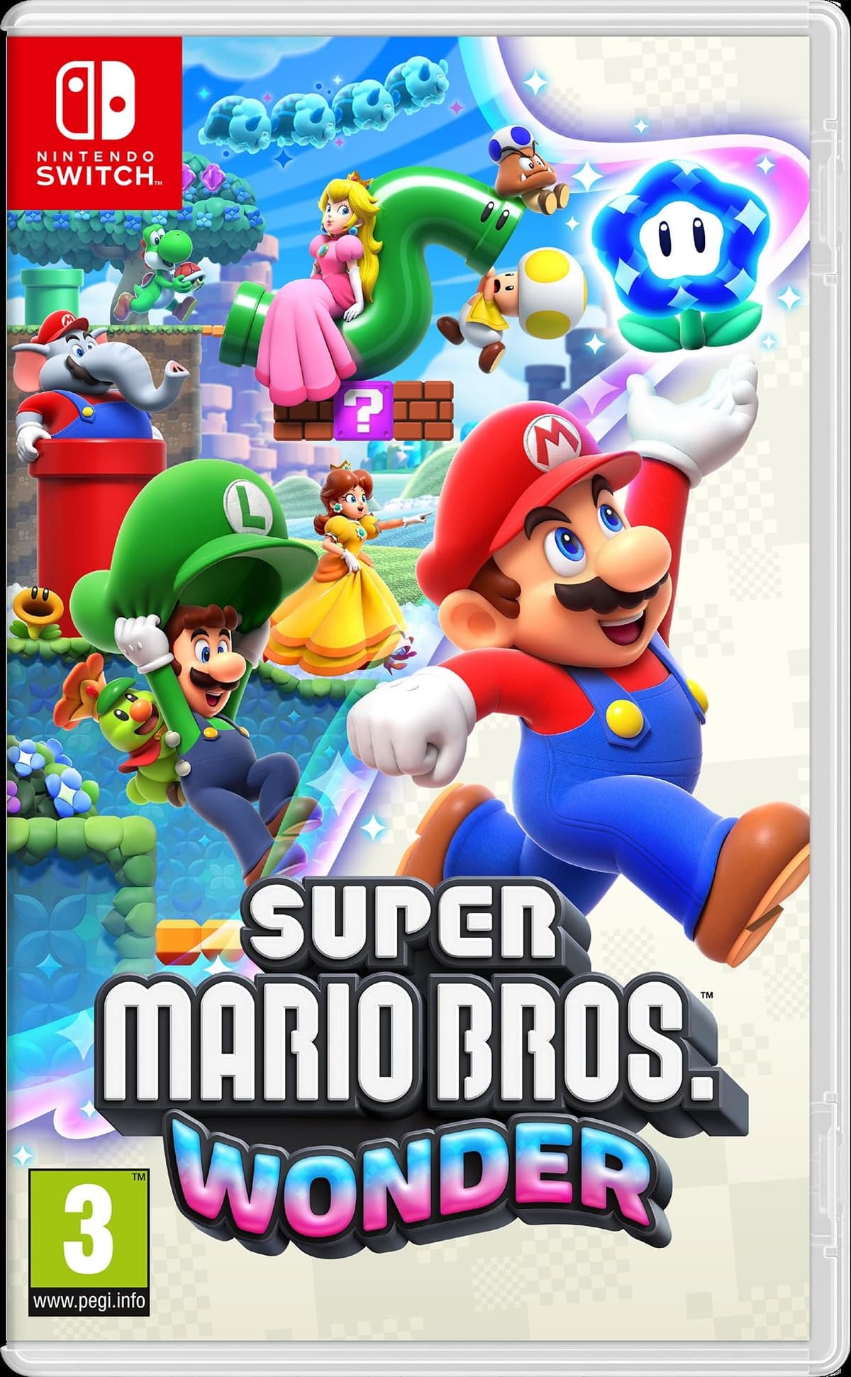 Nintendo Super Mario Bros. Wonder Básico Alemán, Holandés, Inglés, Español, Francés, Italiano, Japonés,