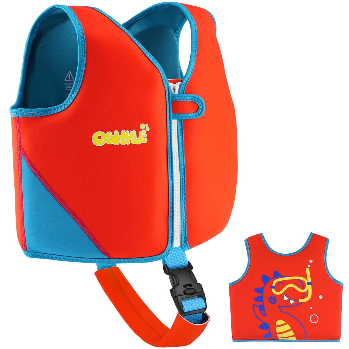 OSHYLE Chaleco de Natación de Neopreno de la Marca Premium para Niños - Flotador para el Aprendizaje de la Natación Ideal para Niños — view 16