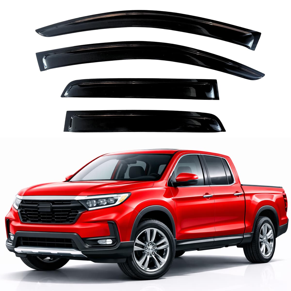 KPY Rain Guards Fit for 2006-2013 Lexus IS250 IS350, Out-Channel Window Visors Vent Wind Deflectors 4PC, Car Accessories for 06-13 Lexus is Series — view 132